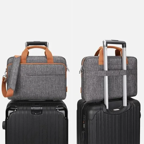 DOMISO 15.6 inch Laptop Bag Business Briefcase Water-resistant - Picture 4 of 5